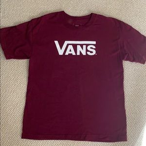 VANS Tee Burgundy